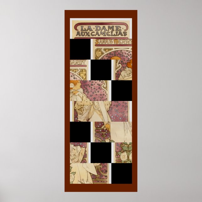 Sarah Bernhardt - Por: Alfons Mucha Poster (Frente)