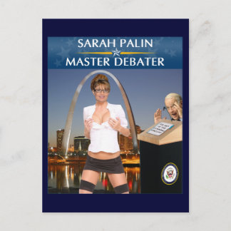Sarah Palin - Cartão postal Mestre bater