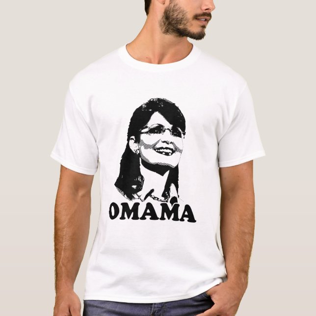 Sarah Palin Omama um t-shirt da cor (Frente)