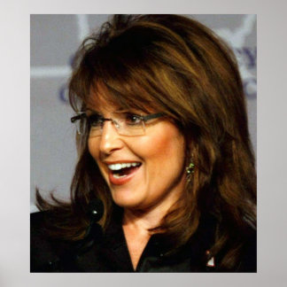 Sarah Palin sorrindo para Poster de Multidão