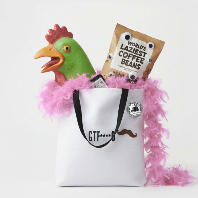 Sarcasm funny humour witty silly tote bag (Criador carregado)