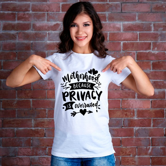Sarcasm Motherhood Engraçado T-Shirt (Criador carregado)