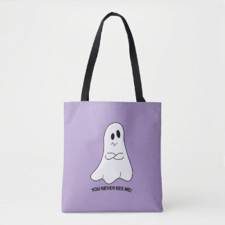 Sarcastic Ghost Tote Bag – Você Nunca Me Vê