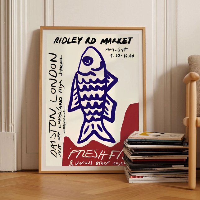 Sardines Print Sardine Tin Vintage Poster Retro  (Criador carregado)