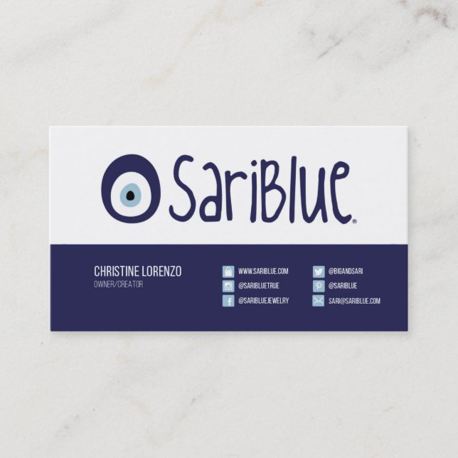 SariBlue | CARTÃO DE VISITA 1 (Frente)