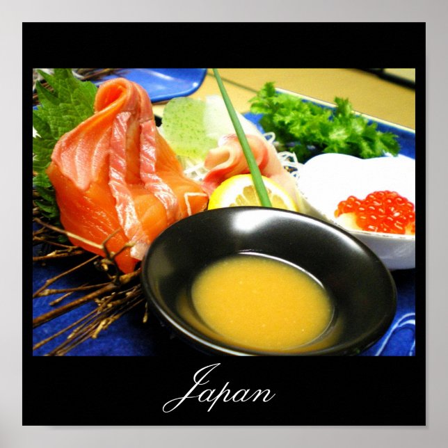 Sashimi na Poster do Japão (Frente)