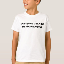 Sasquatch Comeu Minha Camisa De Trabalho De Casa