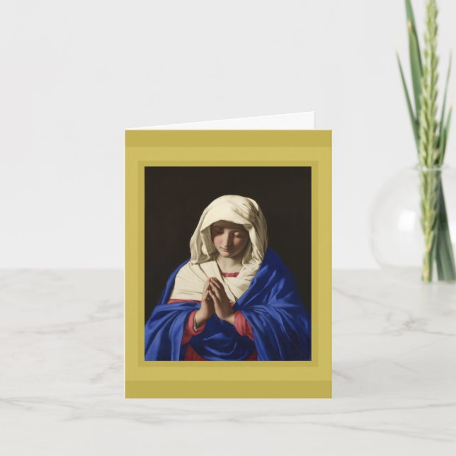 SASSOFERRATO, MADONNA NO CARTÃO DE FÉRIAS DE ORAÇÃ (Frente)