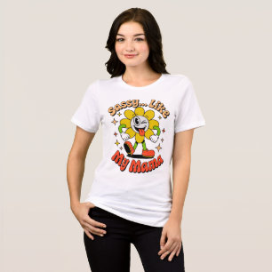 Sassuda Como Minha Mãe Camiseta Vermelha Divertida