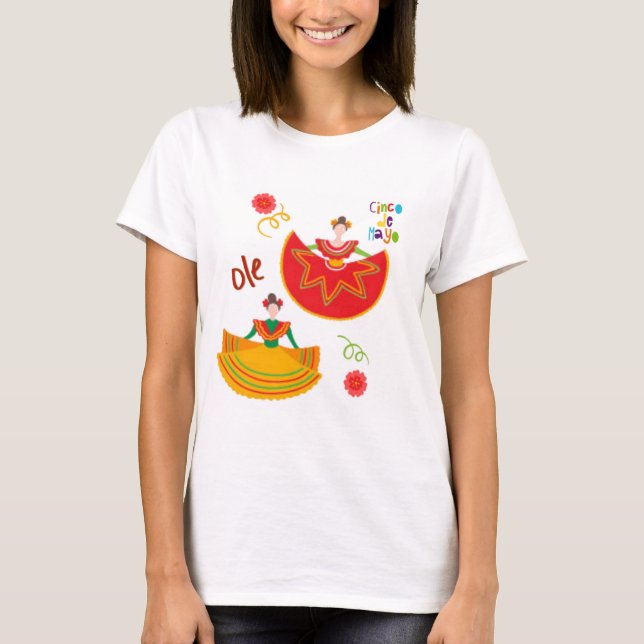 Sassy Cinco De Mayo  T-Shirt (Frente)