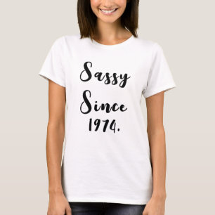 Sassy Desde 1974 1984 Camisa 1994, Aniversário Per