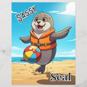 Sassy Seal Arte de Enfermeiro de Crianças Bonita