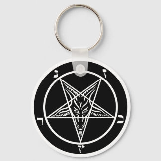 Satã de chaveiro de metal preto!