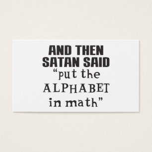 Satã Disse Colocar Alfabeto No Teac Da Faculdade E