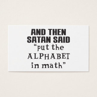 Satã Disse Colocar Alfabeto No Teac Da Faculdade E