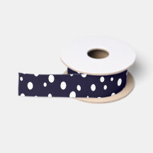 Satin com Padrão de Pontos de Neve Branca