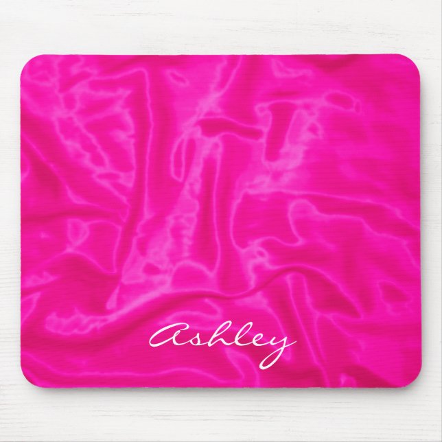 Satin Rosa - Bloco de Mousepad do Computador (Frente)