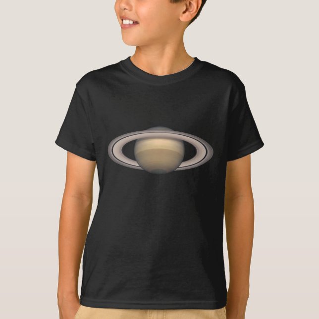 Saturn caçoa o presente do t-shirt do espaço (Frente)