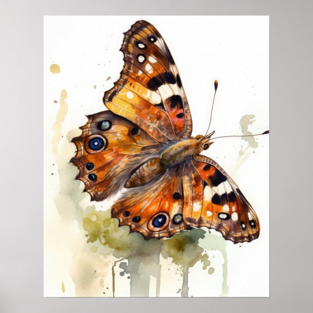 Satyr Butterfly Art Impressão (Frente)