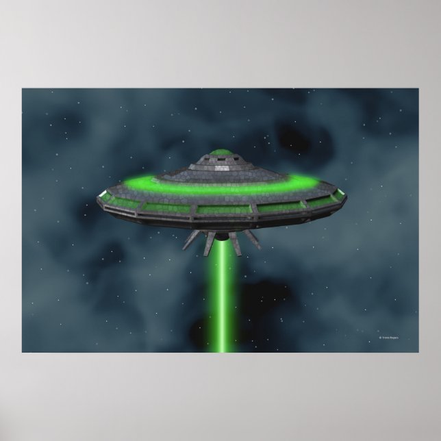 Saucer Voador - Poster Sci-Fi (Frente)
