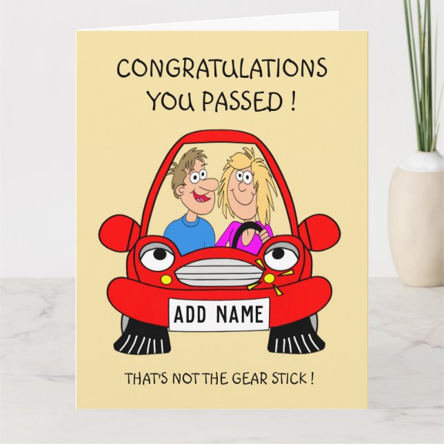 Saucy passou no cartão de teste (Frente)