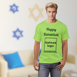 Saudação a Hanukkah do Verde limão T-Shirt