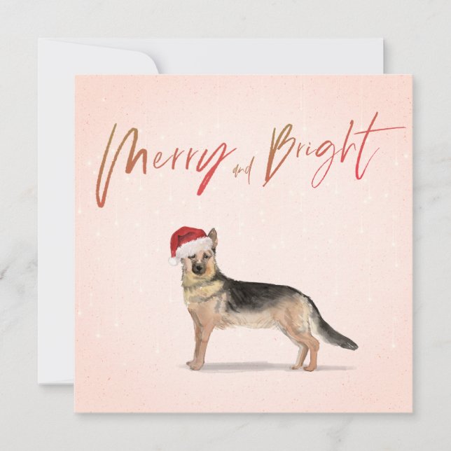 Saudação ao German shepherd de Natal (Frente)