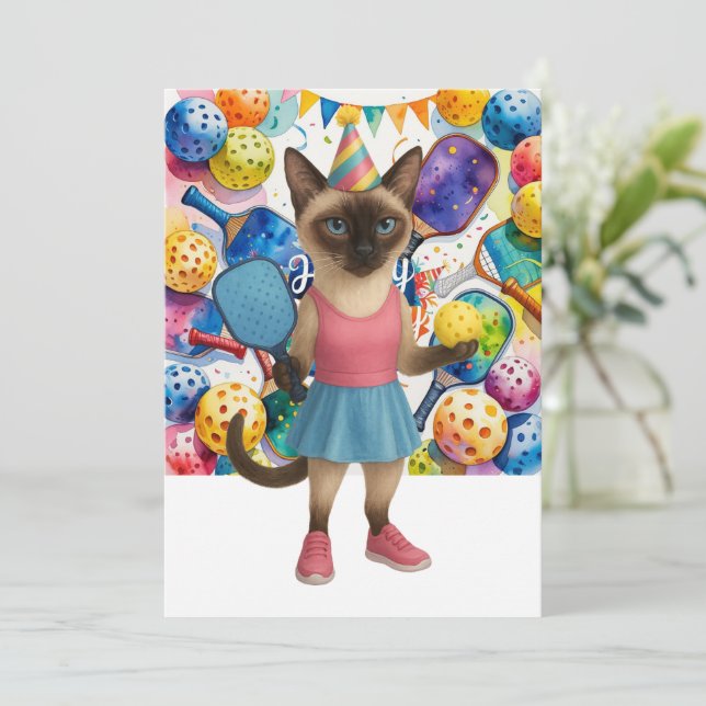 Saudação de Aniversário do Pickleball (Em pé/Frente)