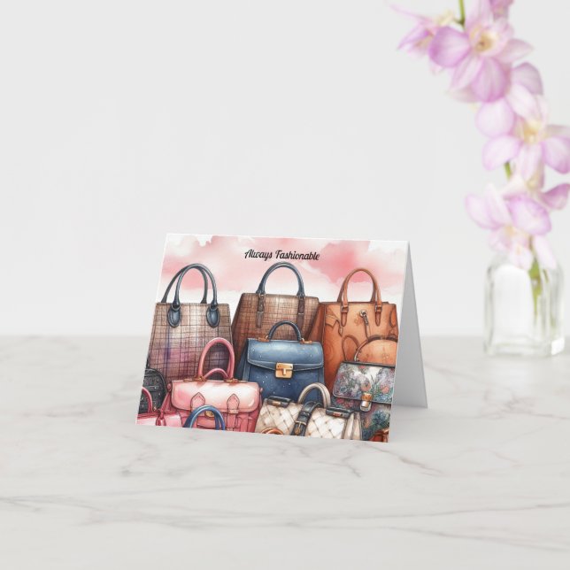 Saudação de Cartão de Almofada Sempre Fashiável (Orquídea)