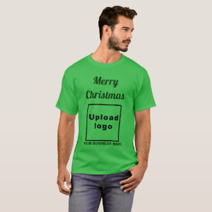 Saudação de Natal Empresarial em Camiseta Verde