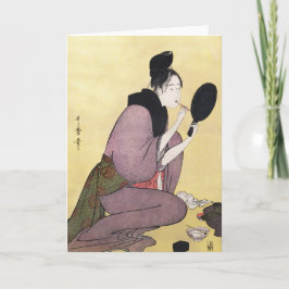 Saudação Reprodução de Cartão Vintage Arte Japones