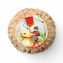 Saudações à Páscoa Whimsical: Cavaleiro sobre o Pi