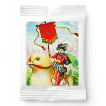 Saudações à Páscoa Whimsical: Cavaleiro sobre o Pi