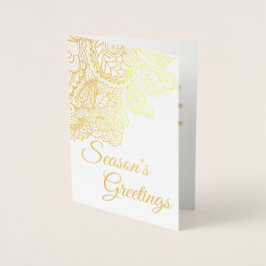 Saudações! Cartão de Feriado Personalizado 2 Fotog