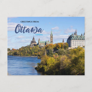 Saudações Cênicas de Ottawa Canadá Cartão Postal