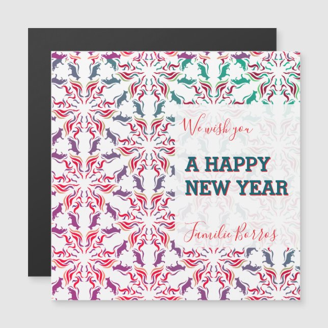 Saudações com cães Pastor Alemão (Frente/Verso)