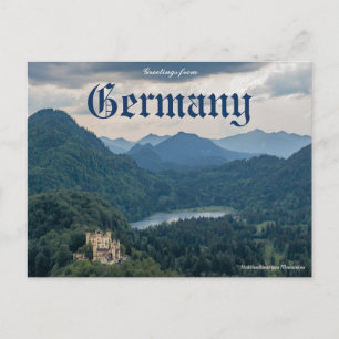 Saudações da Alemanha Hohenschwangau Cartão Postal