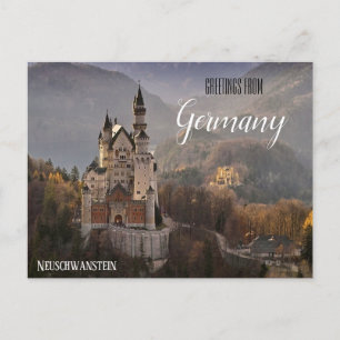 Saudações da Alemanha Neuschwanstein Cartão Postal