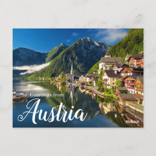 Saudações da Áustria Cartão Postal Hallstatt