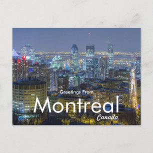 Saudações da Cityscape Cartão Postal de Montreal d