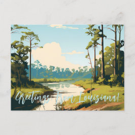 Saudações, Da Louisiana | Cartão postal Bayou