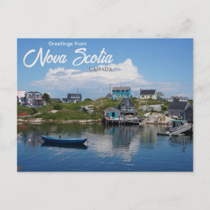 Saudações da Nova Escócia Canadá Cartão Postal