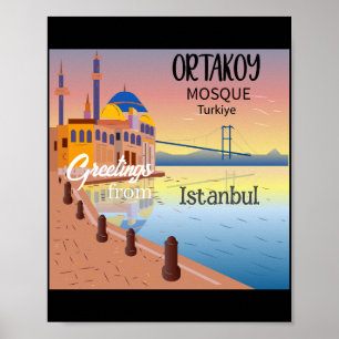 Saudações da Poster de Istambul Turquia