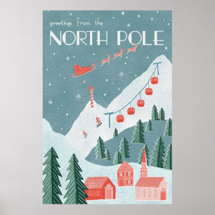 Saudações Da Poster Do Polo Norte
