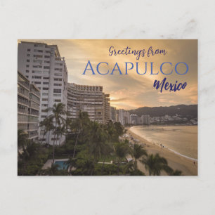 Saudações de Acapulco México Cartão postal Cênico