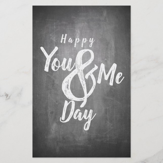 Saudações de aniversário no chalkboard look (Frente)