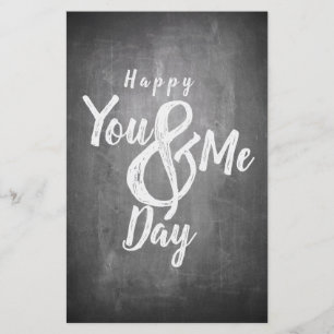 Saudações de aniversário no chalkboard look