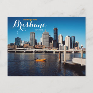 Saudações de Brisbane Austrália Cartão Postal