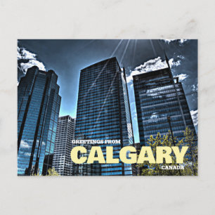 Saudações de Calgary Canadá Cartão Postal