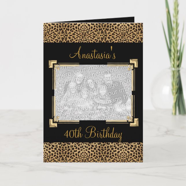 Saudações de cartão Evento de impressão de animal  (Frente)